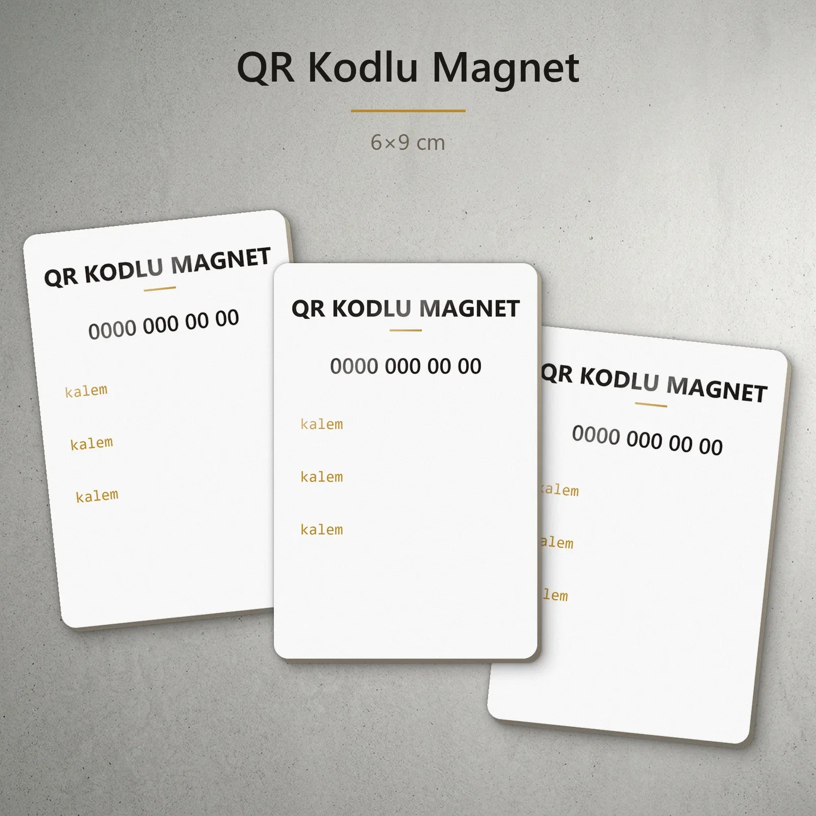 QR Kodlu Magnet